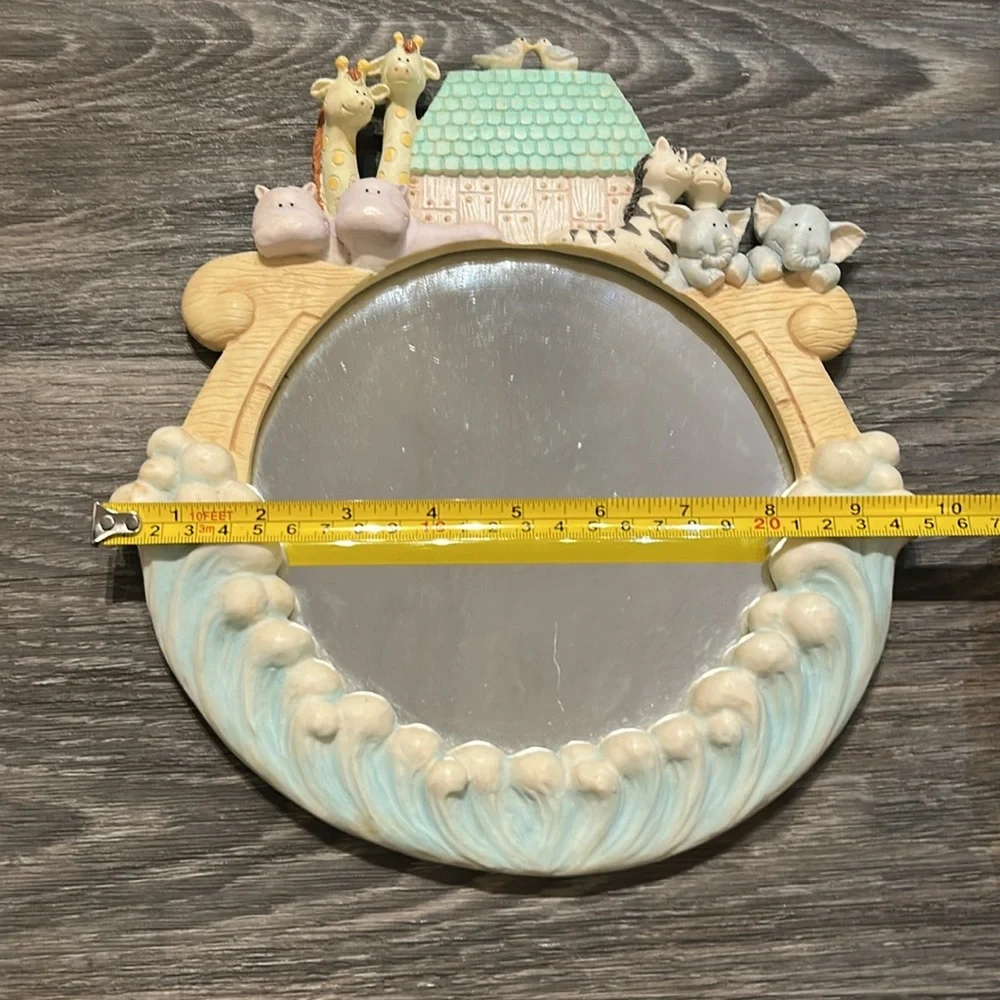 Russ Vintage Noah’s Ark Baby Nursery Mirror Room Decor Animals 90’s Shower Gift